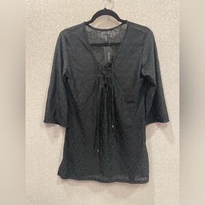 PortoCruz Lace Up Tunic Swim Cover-Up